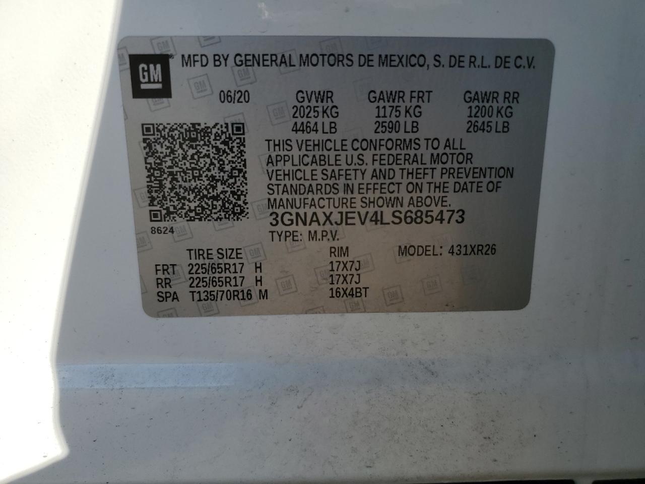 CHEVROLET EQUINOX LT