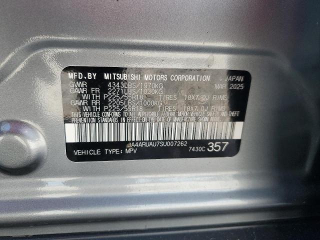 2025 MITSUBISHI OUTLANDER JA4ARUAU7SU007262