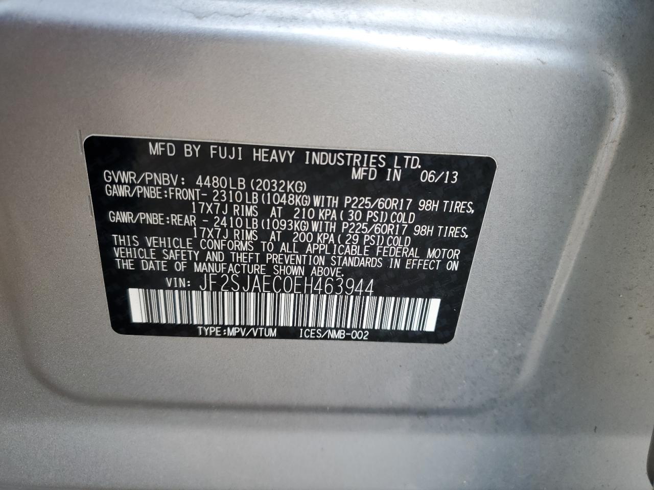 SUBARU FORESTER 2.5I PREMIUM