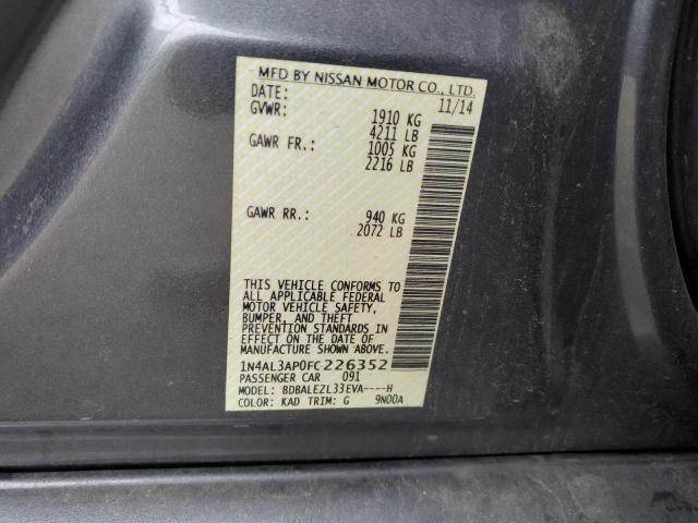 2015 NISSAN ALTIMA 2.5 #3287605017