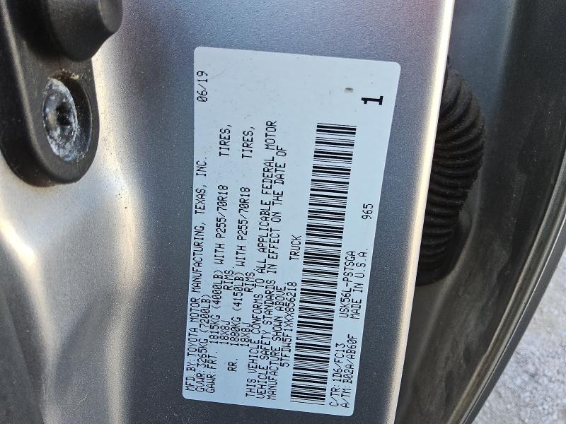 2019 TOYOTA TUNDRA CRE - 5TFDW5F1XKX856218