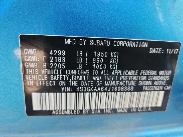 2018 SUBARU IMPREZA - 4S3GKAA64J1608388