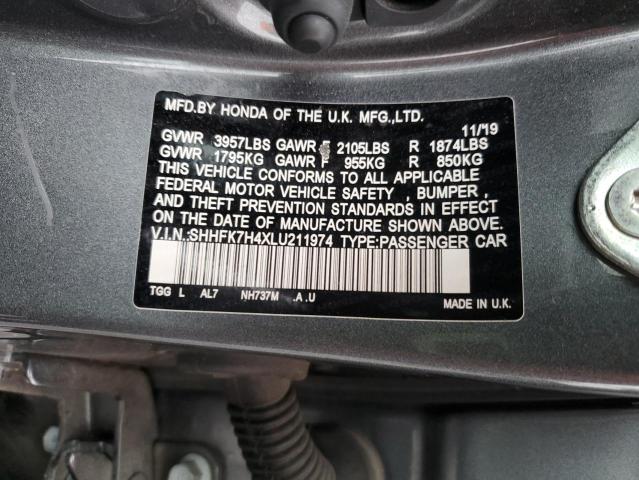 2020 HONDA CIVIC SPOR - SHHFK7H4XLU211974