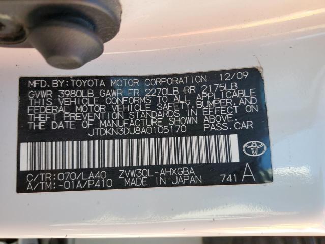 2010 TOYOTA PRIUS - JTDKN3DU8A0105170