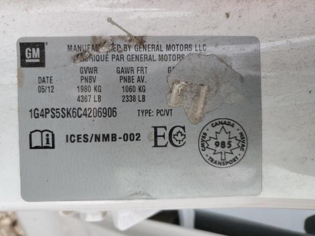 2012 BUICK VERANO - 1G4PS5SK6C4206906