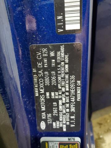 2017 KIA FORTE LX #3301962554