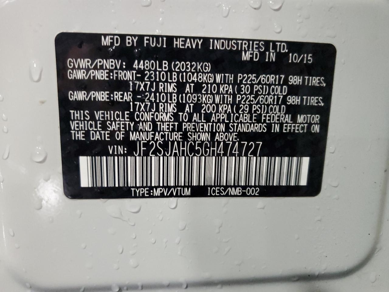 SUBARU FORESTER 2.5I LIMITED