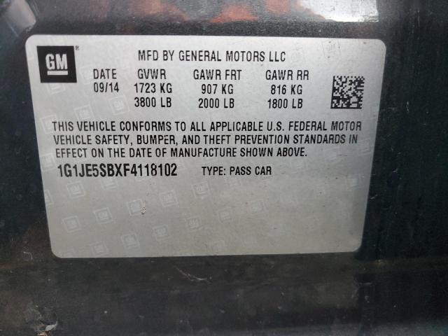 2015 CHEVROLET SONIC LTZ #3278736628