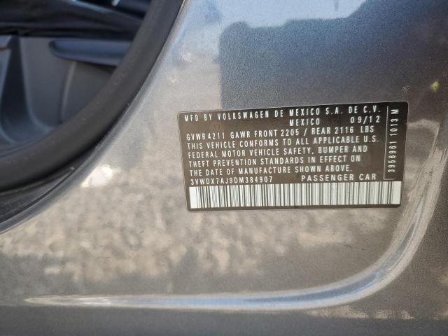 2013 VOLKSWAGEN JETTA SE #3290265213