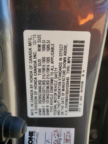 2016 HONDA CR-V LX - 2HKRM3H36GH509440