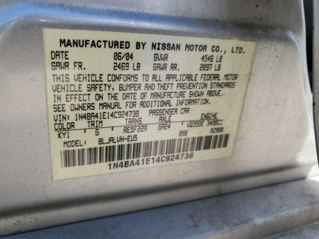 2004 NISSAN MAXIMA SE #3266708373