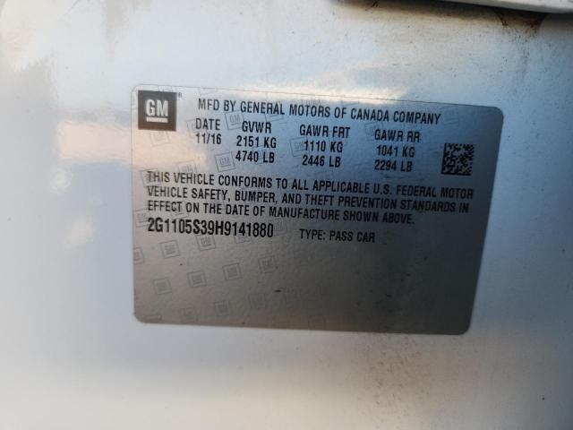 2017 CHEVROLET IMPALA LT - 2G1105S39H9141880