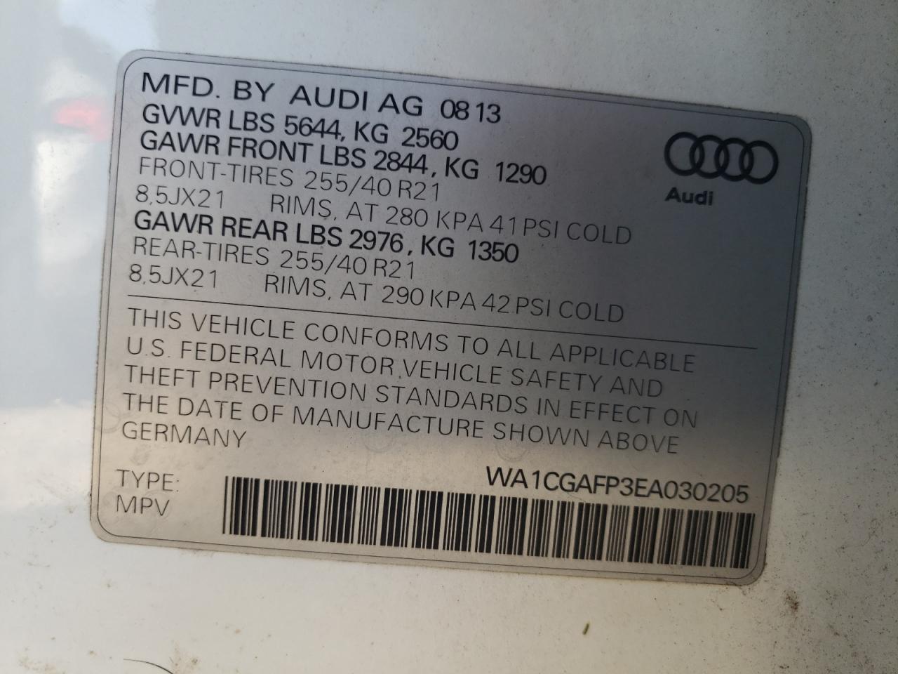 AUDI SQ5 PREMIUM PLUS