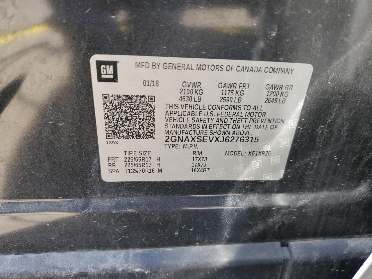 CHEVROLET EQUINOX LT