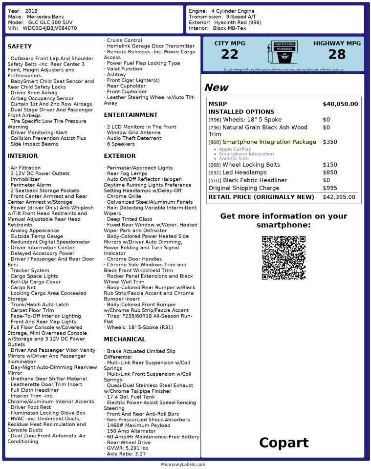 MERCEDES-BENZ GLC-CLASS 300