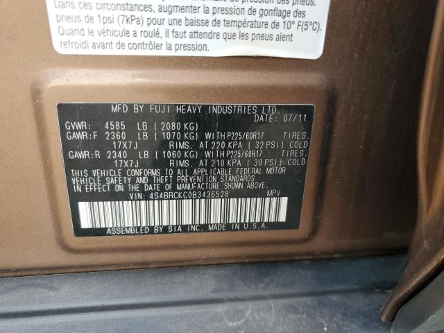 2011 SUBARU OUTBACK 2. #3291378153