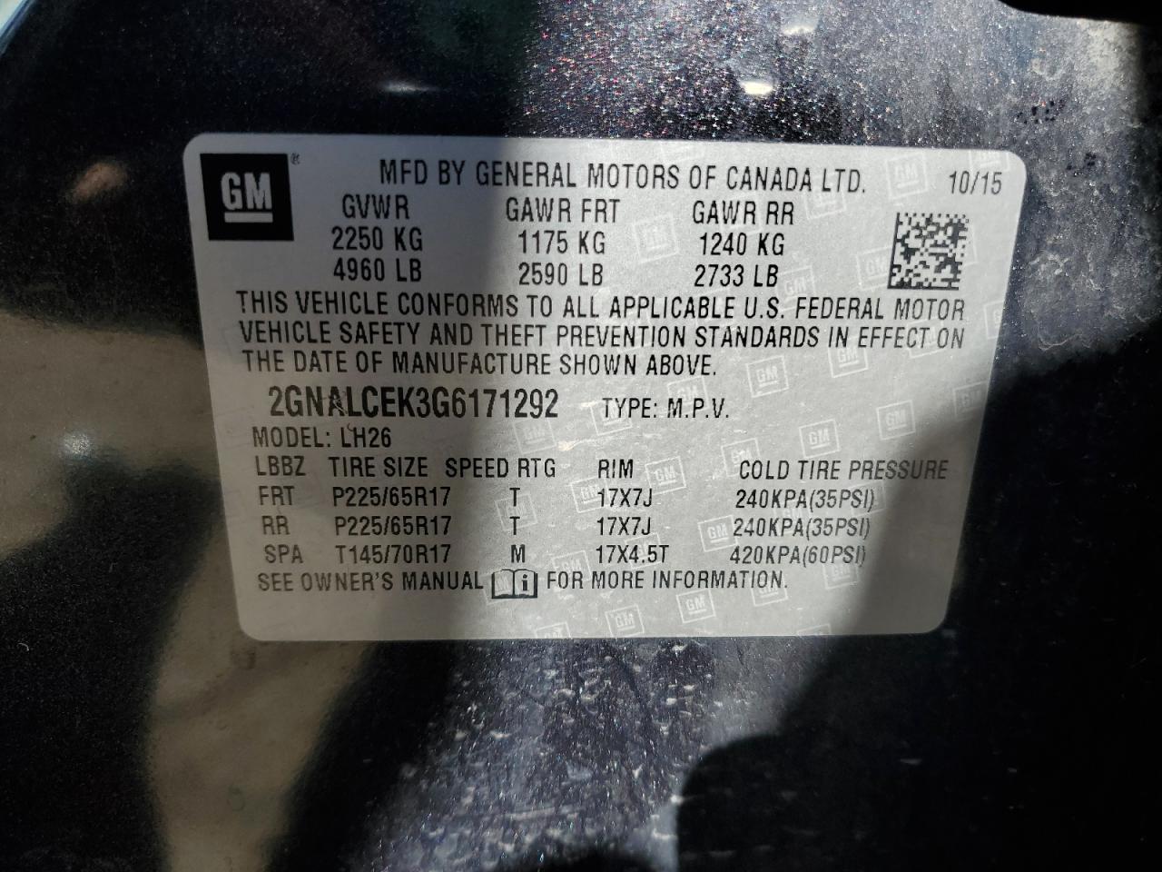 CHEVROLET EQUINOX LT