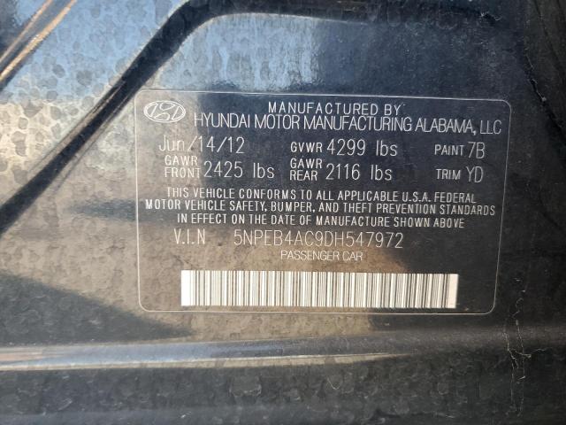 2013 HYUNDAI SONATA GLS - 5NPEB4AC9DH547972