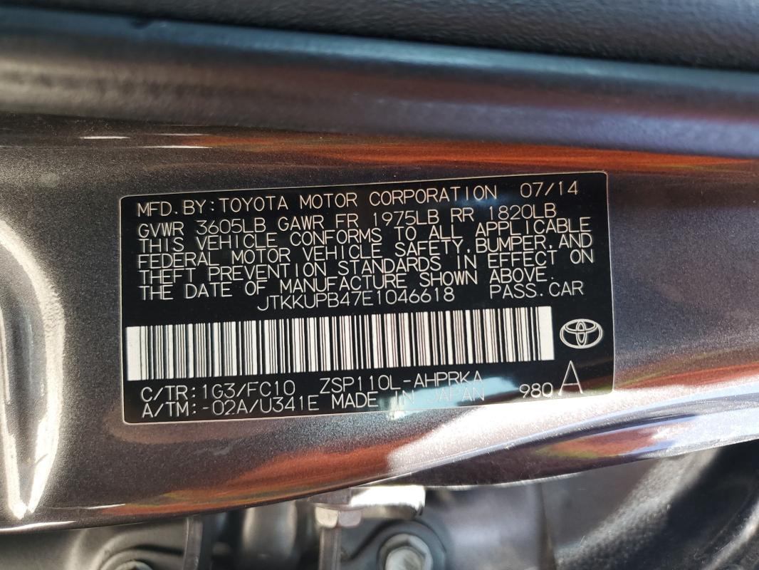 2014 TOYOTA SCION XD - JTKKUPB47E1046618