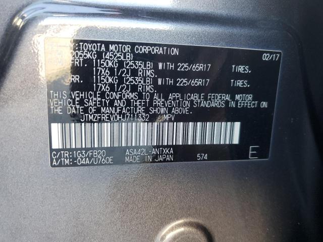 2017 TOYOTA RAV4 LE - JTMZFREV0HJ711332