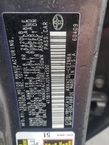 2018 TOYOTA CAMRY L #3304669942