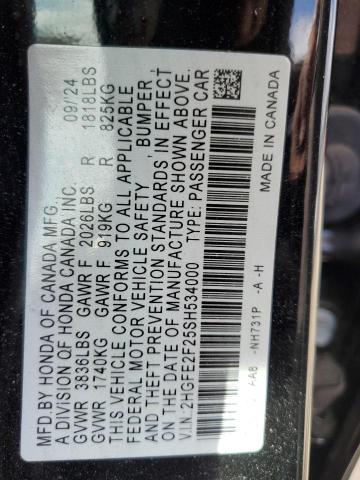 2025 HONDA CIVIC LX #3296318428