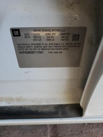 2013 CHEVROLET CRUZE LS - 1G1PA5SH2D7117581