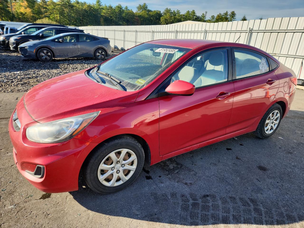 Lot #3310451318 2014 HYUNDAI ACCENT GLS