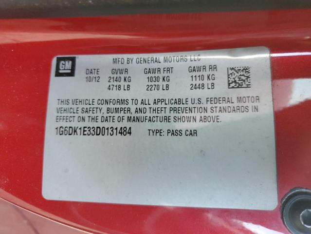 2013 CADILLAC CTS PERFOR #3283768445