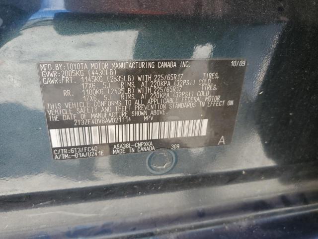 2010 TOYOTA RAV4 - 2T3ZF4DV8AW021114