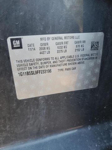 2015 CHEVROLET MALIBU LS 1G11B5SL9FF233196