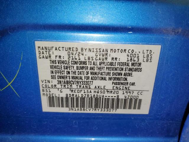 2024 NISSAN SENTRA SV 3N1AB8CV7RY333077