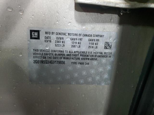 2016 CADILLAC XTS LUXURY 2G61N5S34G9179656