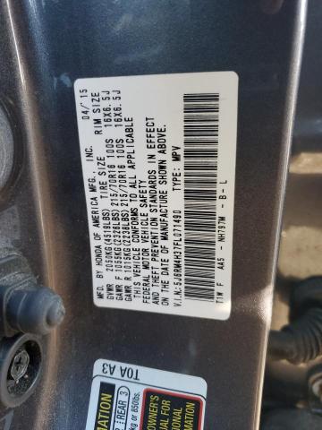 2015 HONDA CR-V LX - 5J6RM4H37FL071490