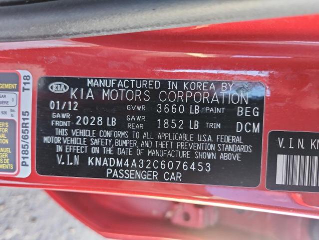 2012 KIA RIO LX #3276405693