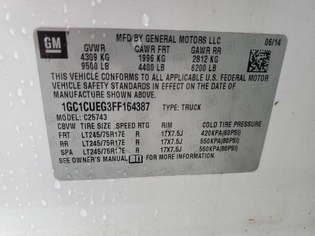 2015 CHEVROLET SILVERADO 1GC1CUEG3FF164387