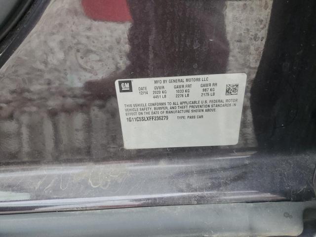 2015 CHEVROLET MALIBU 1LT 1G11C5SLXFF236279