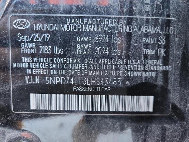 2020 HYUNDAI ELANTRA SE #3292543676