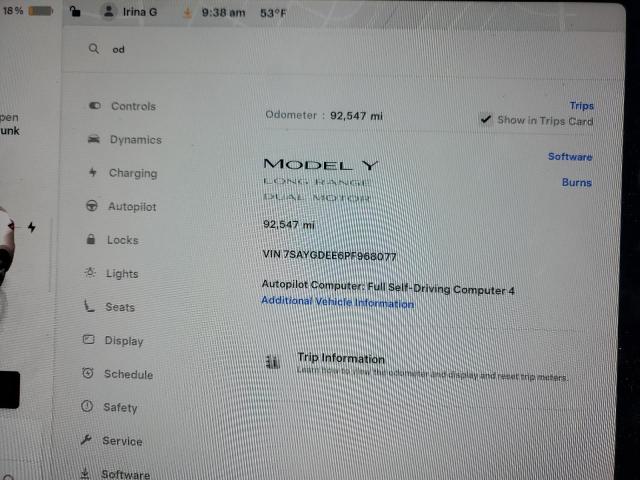 2023 TESLA MODEL Y #3294813749