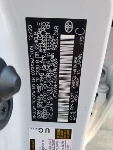 2021 TOYOTA PRIUS PRIME LE JTDKAMFP4M3180069