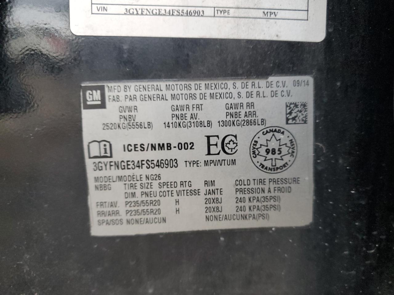 CADILLAC SRX PREMIUM COLLECTION