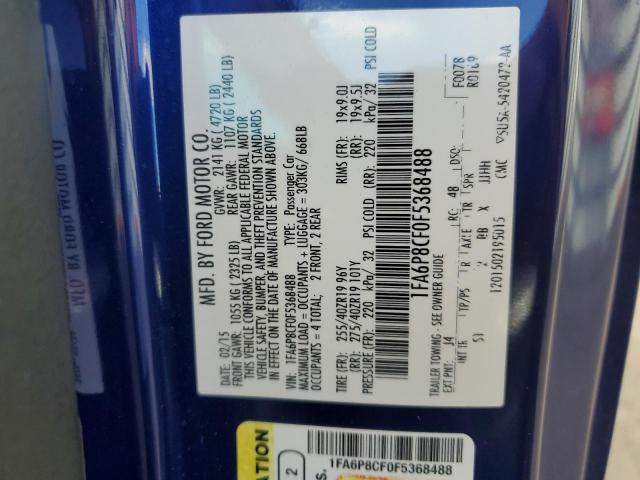 2015 FORD MUSTANG GT #3293996823