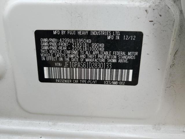 2013 SUBARU IMPREZA SP - JF1GPAS61D2830133