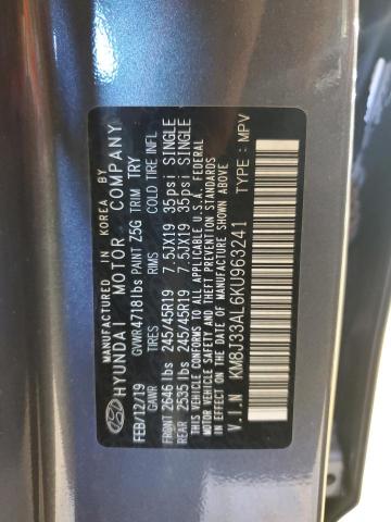 2019 HYUNDAI TUCSON LIM - KM8J33AL6KU963241