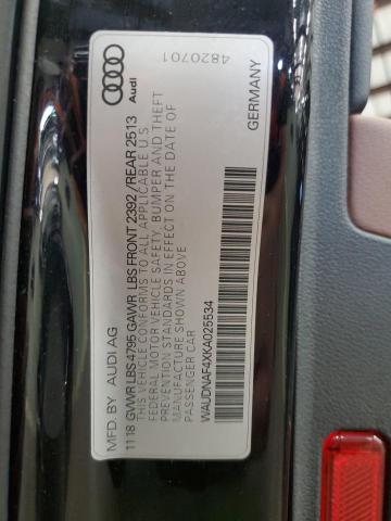 2019 AUDI A4 PREMIUM - WAUDNAF4XKA025534