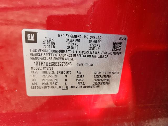 2014 GMC SIERRA C15 - 1GTR1UEC8EZ278646