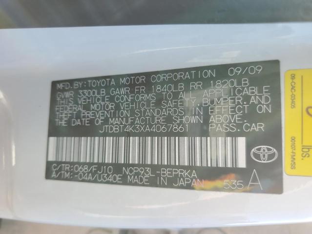 2010 TOYOTA YARIS #3278568962