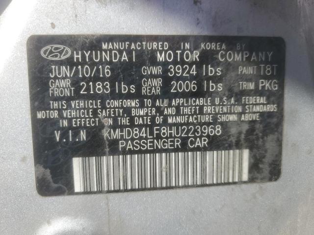 2017 HYUNDAI ELANTRA SE #3268311022