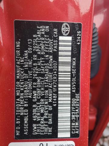 2014 TOYOTA CAMRY L - 4T4BF1FK7ER343007