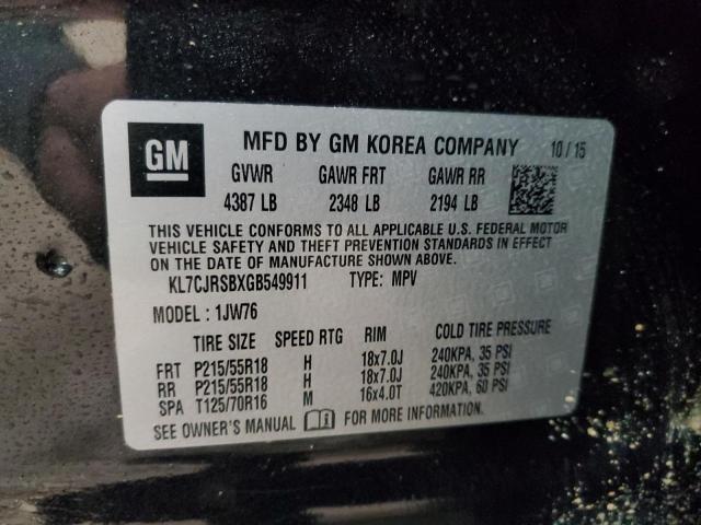 2016 CHEVROLET TRAX LTZ #3278802613